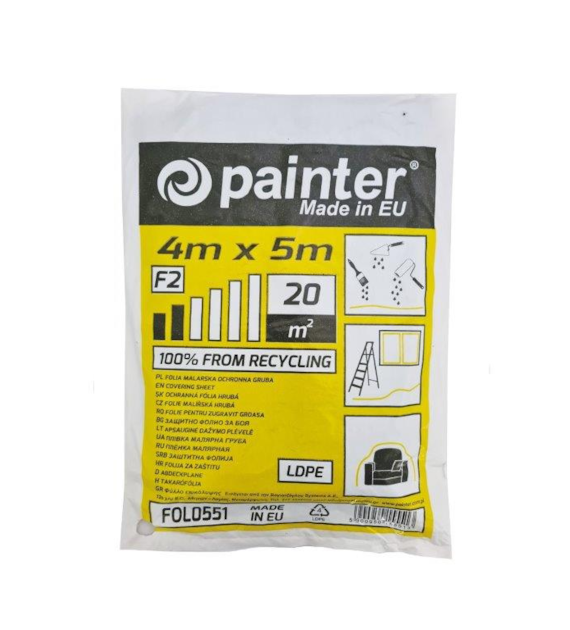 Folia 4x5m Gruba 18 mikr. PAINTER  0,3 kg  F2
