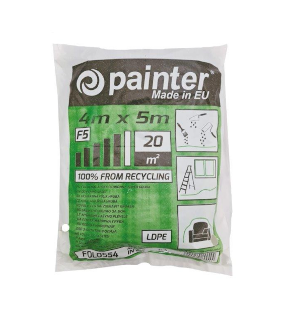 Folia 4x5m Super Gruba 47 mikr. PAINTER 0,9 kg  F5