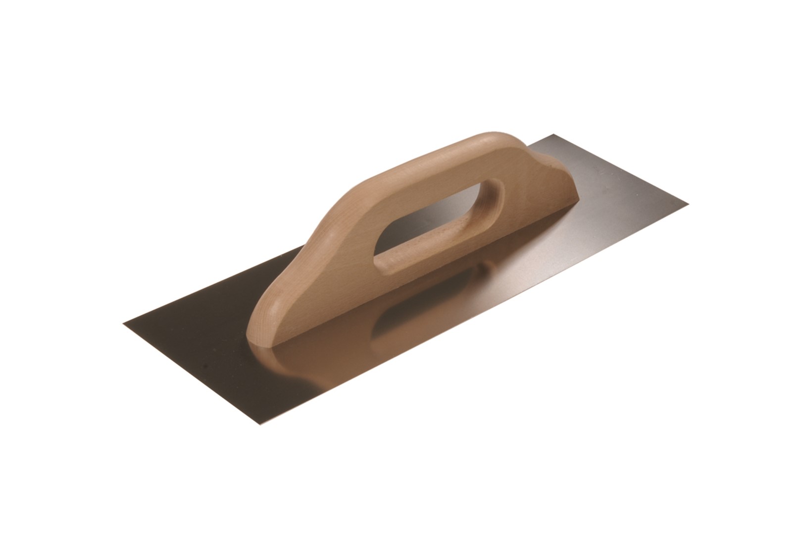Paca nierdzewna uchwyt drewniany 380x130mm