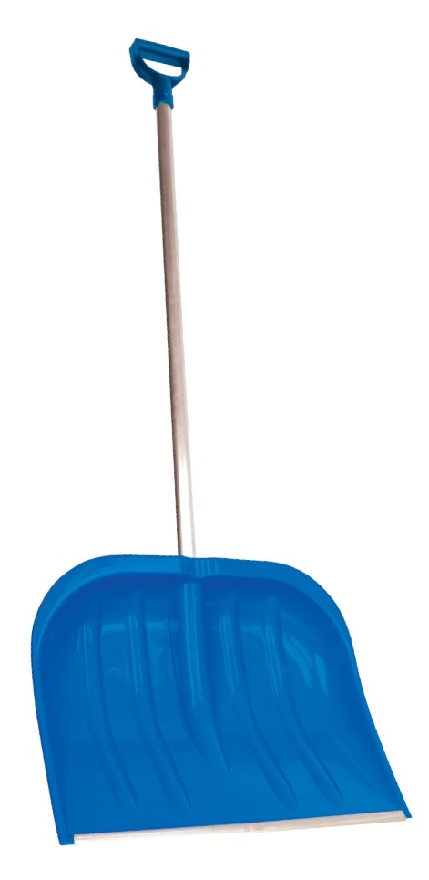 Łopata śniegowa okucie aluminiowe 49cm+ rurka alu. CZERWONA